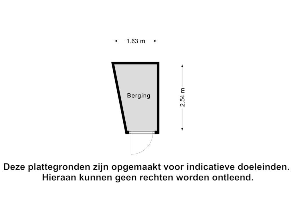 Bekijk plattegrond van Berging van Peltenburgstraat 89