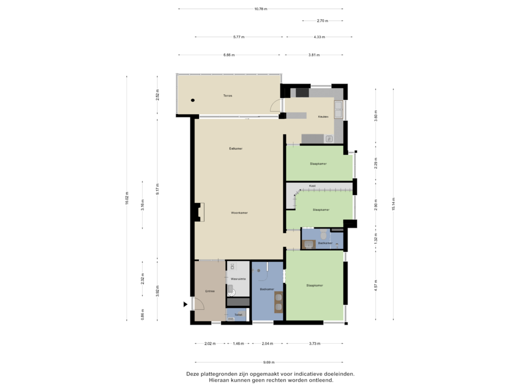 View floorplan of Appartement of Koraal 14