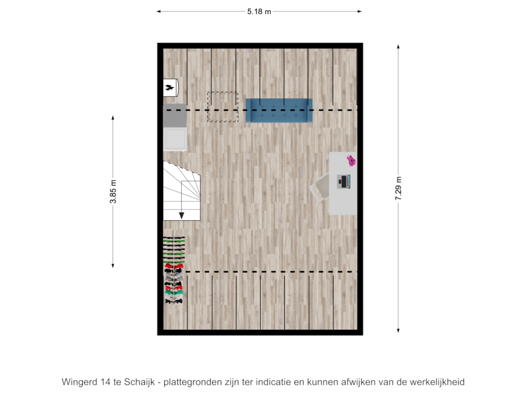 Bekijk plattegrond van Wingerd 14 te Schaijk - tweede verdieping van Wingerd 14