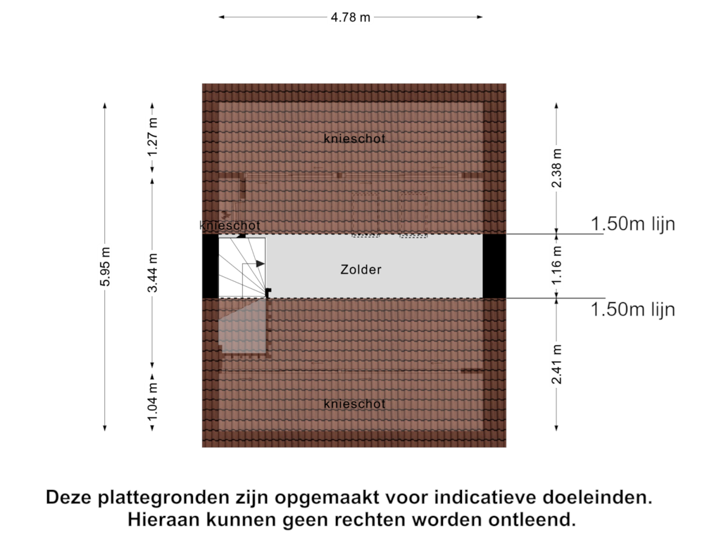 Bekijk plattegrond van Tweede Verdieping van Zonneweg 20