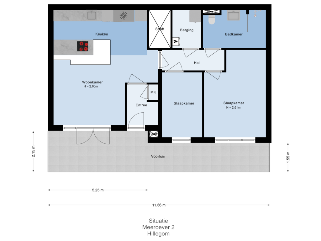 View floorplan of Situatie of Meeroever 2