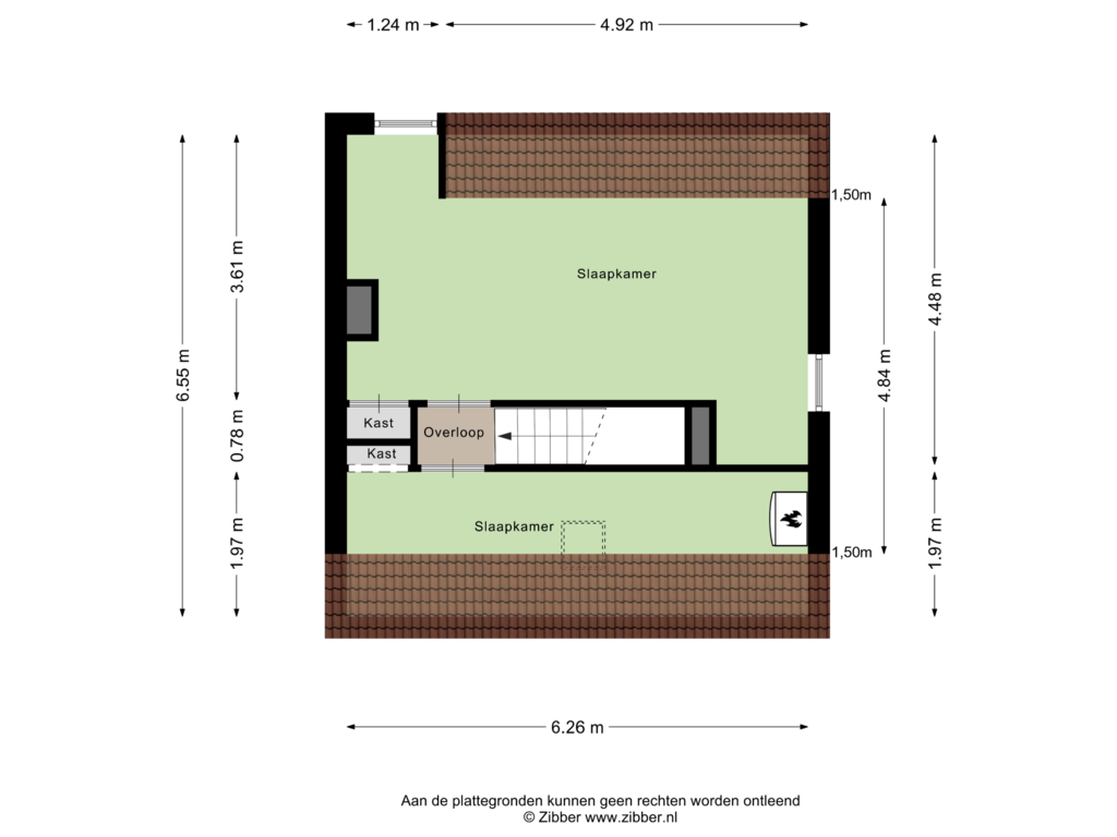 Bekijk plattegrond van Eerste Verdieping van Marktstraat 8