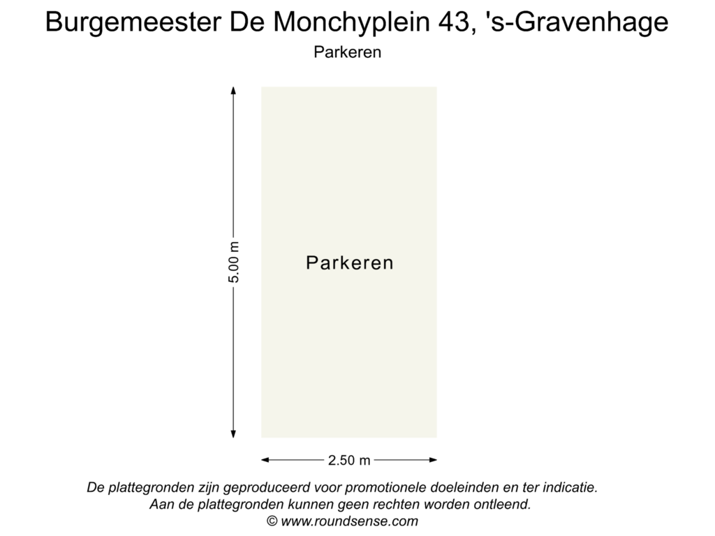 View floorplan of Parkeren of Burgemeester De Monchyplein 43