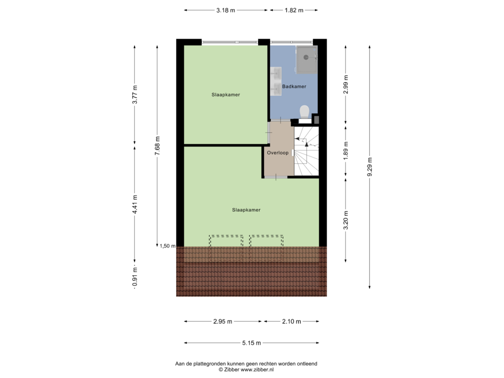 Bekijk plattegrond van Eerste Verdieping van Minerva 7