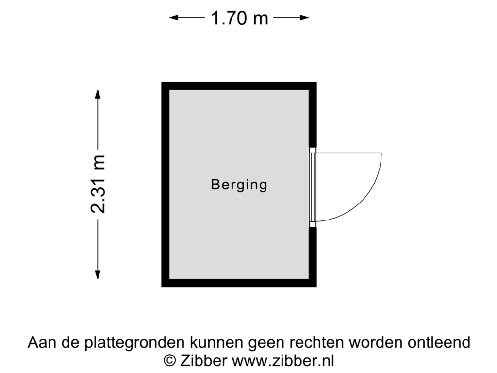 Bekijk plattegrond van Berging van Geenraderweg 32