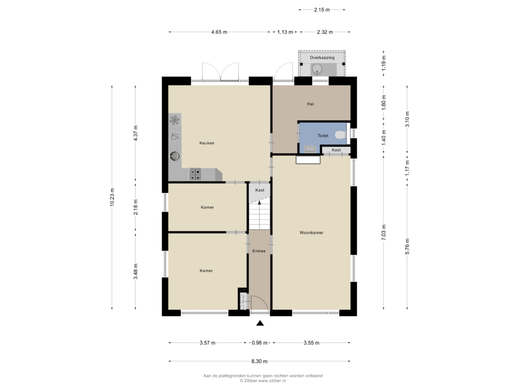 View floorplan of Begane grond of Rijksstraatweg 97