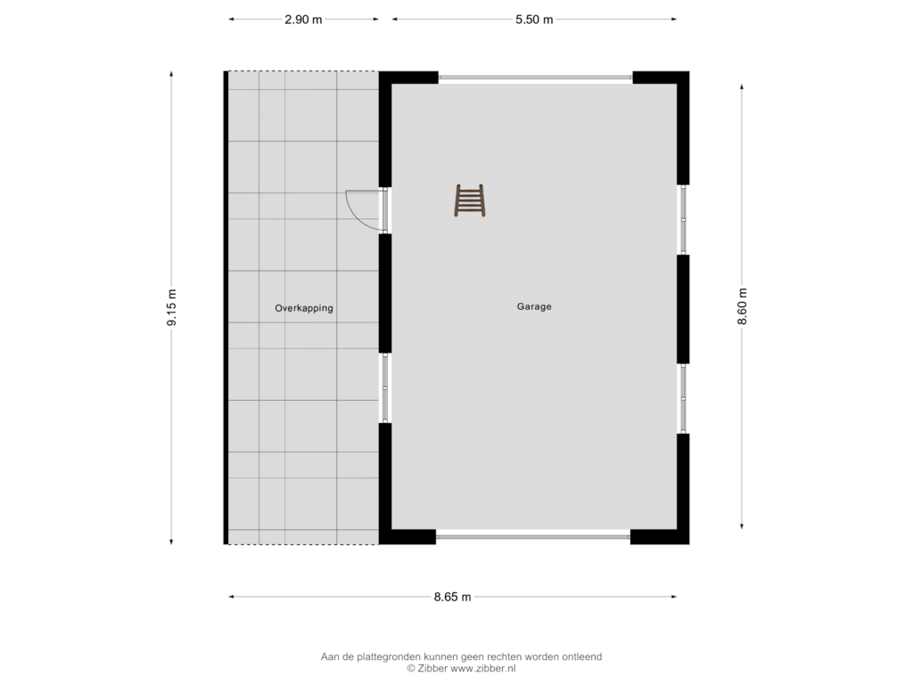 View floorplan of Garage of Rijksstraatweg 97