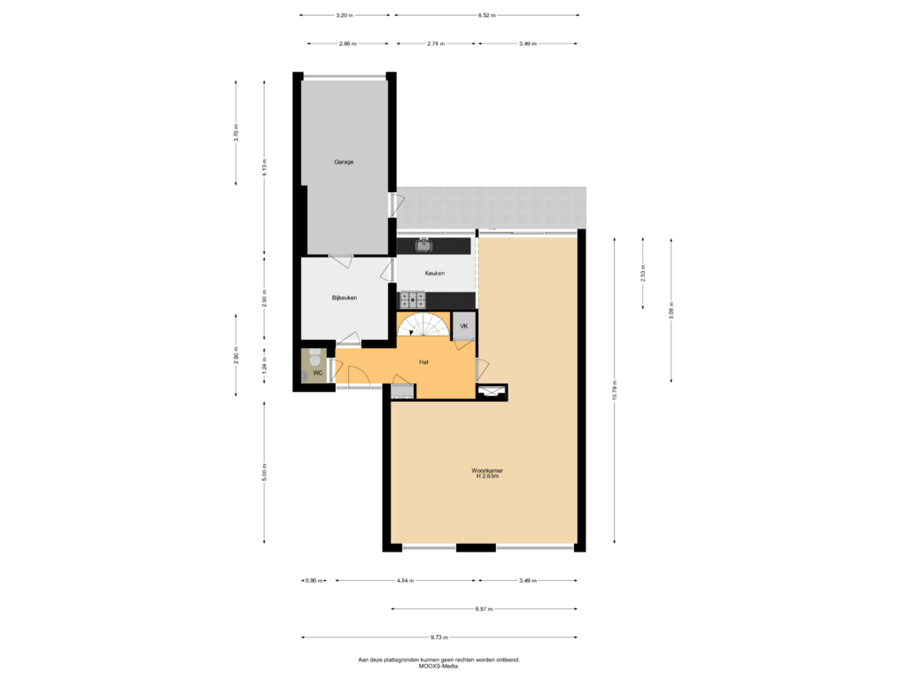 View floorplan of Begane Grond of Laan van Westmolen 20