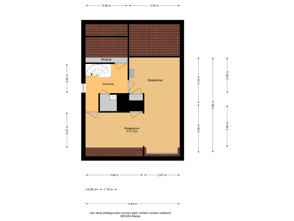 View floorplan of Zolder of Laan van Westmolen 20