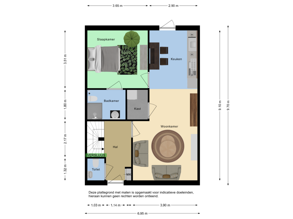 View floorplan of First floor of Haven 54