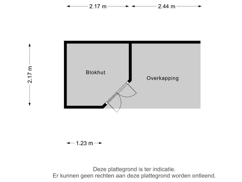 Bekijk plattegrond van Blokhut van Hagenakkers 23