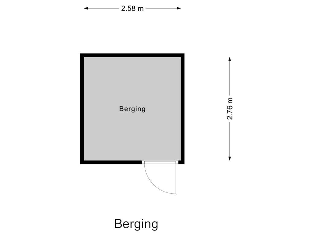 Bekijk plattegrond van Berging van Kenenburgweg 69