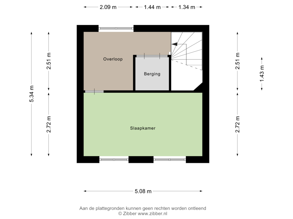 Bekijk plattegrond van Tweede Verdieping van Keizersmantel 40