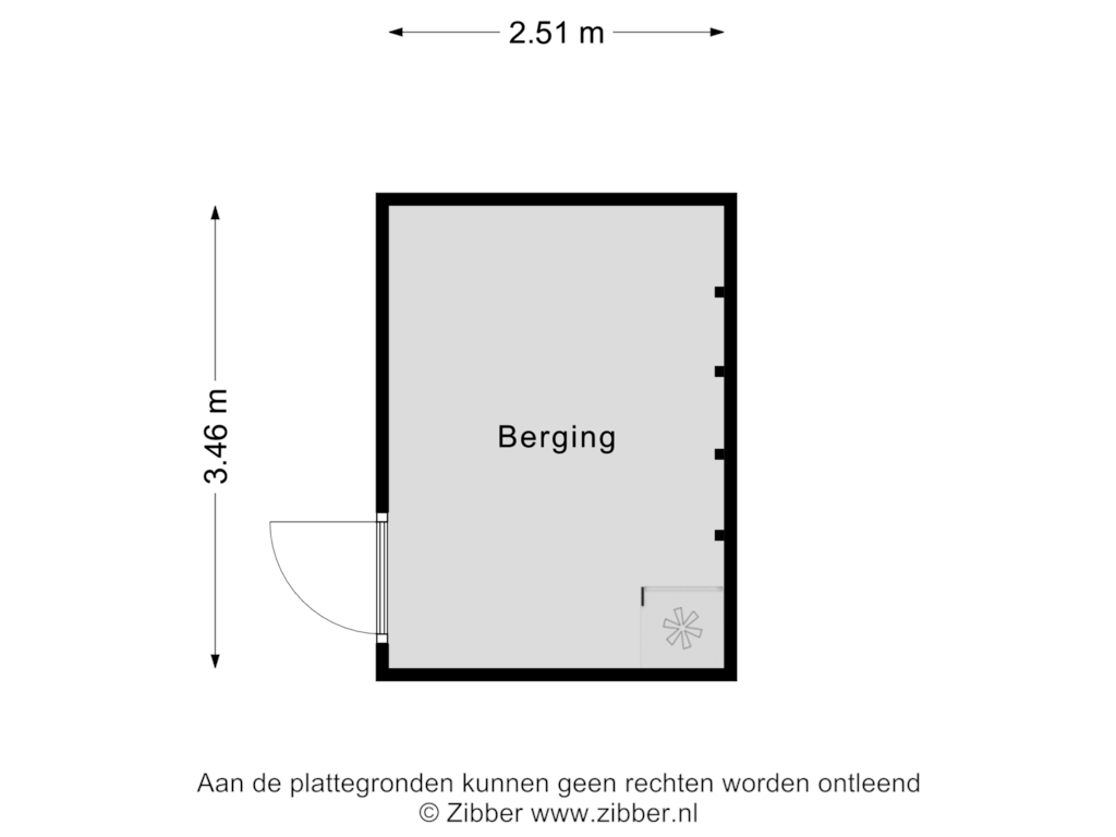 Bekijk plattegrond van Berging van Keizersmantel 40