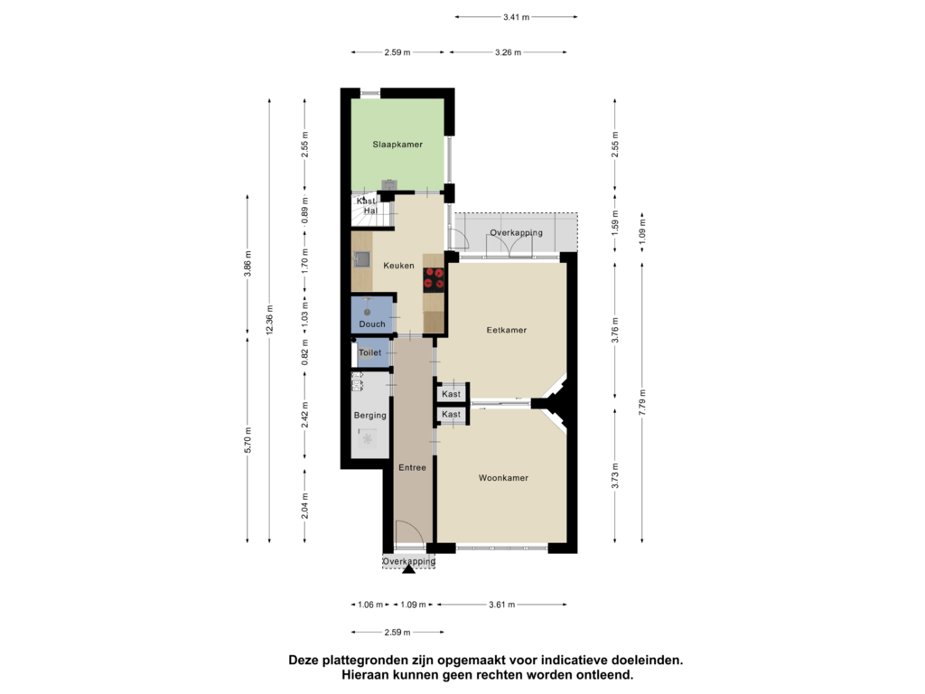 Bekijk plattegrond van Begane Grond van Helper Weststraat 47