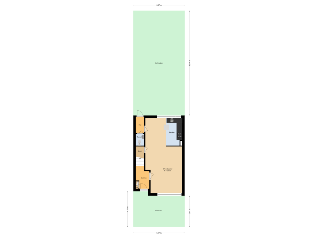 Bekijk plattegrond van Situatie van Meerkoetstraat 48