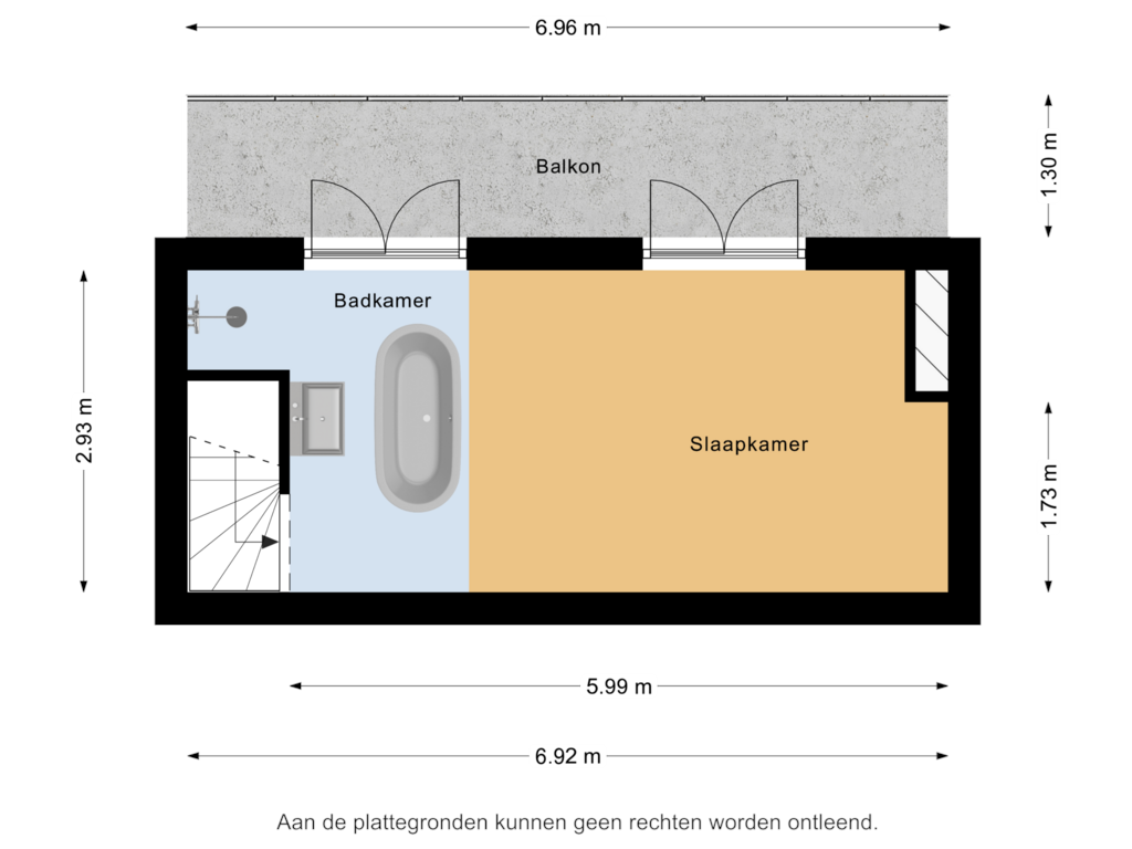 Bekijk plattegrond van 3e verdieping van Bijlwerffstraat 12-B01