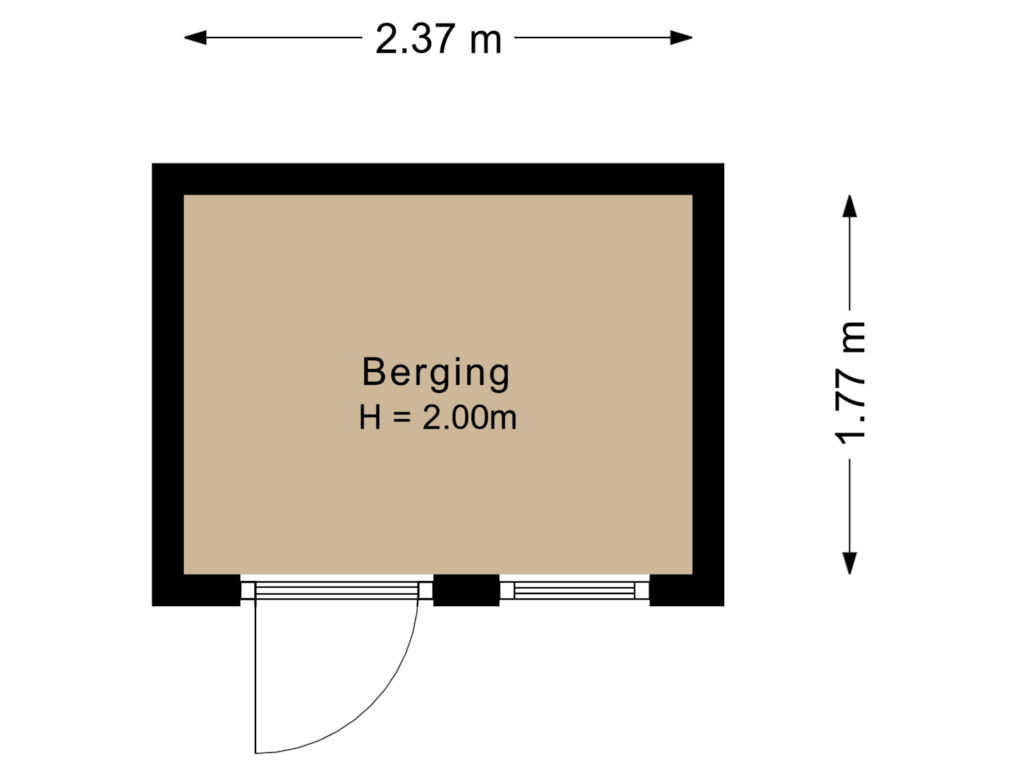 Bekijk plattegrond van Berging van Beukenhof 37