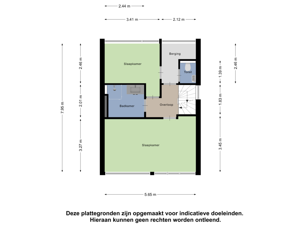 View floorplan of Eerste Verdieping of Joos Banckertstraat 2