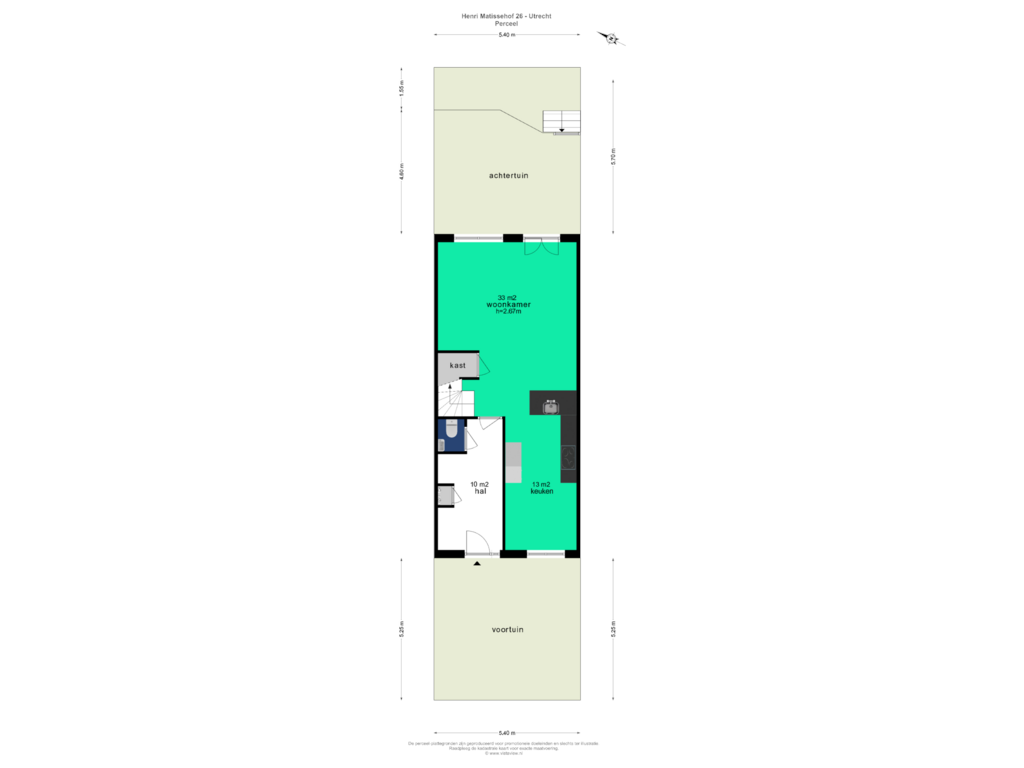 Bekijk plattegrond van PERCEEL van Henri Matissehof 26