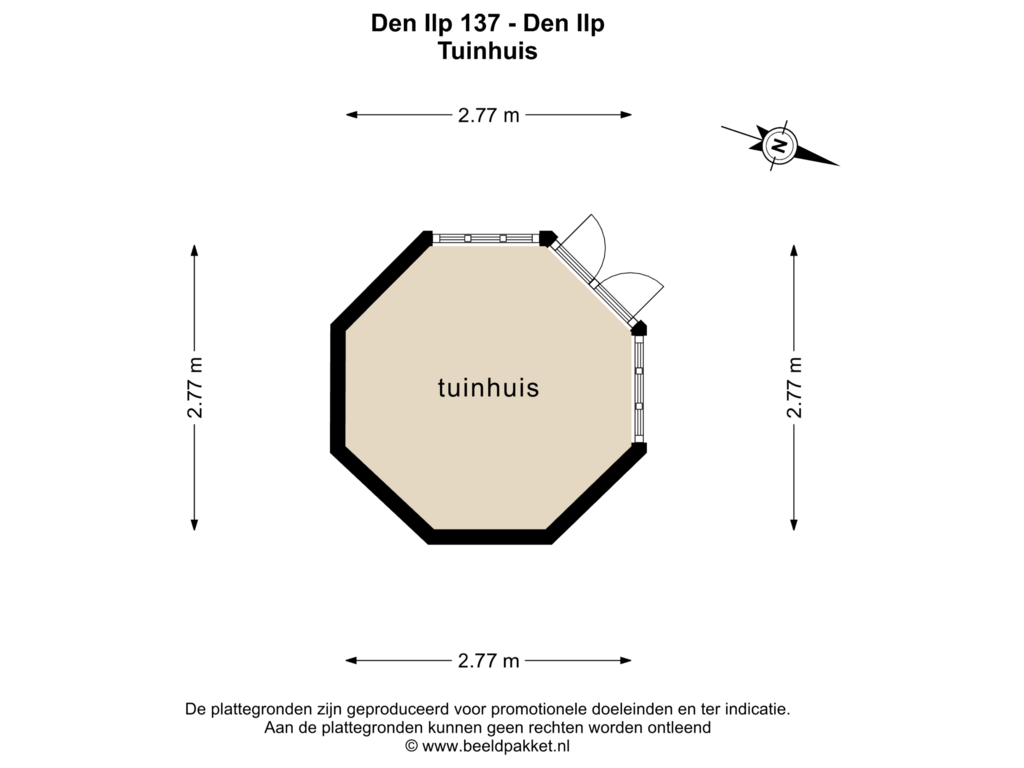 Bekijk plattegrond van TUINHUIS van Den Ilp 137