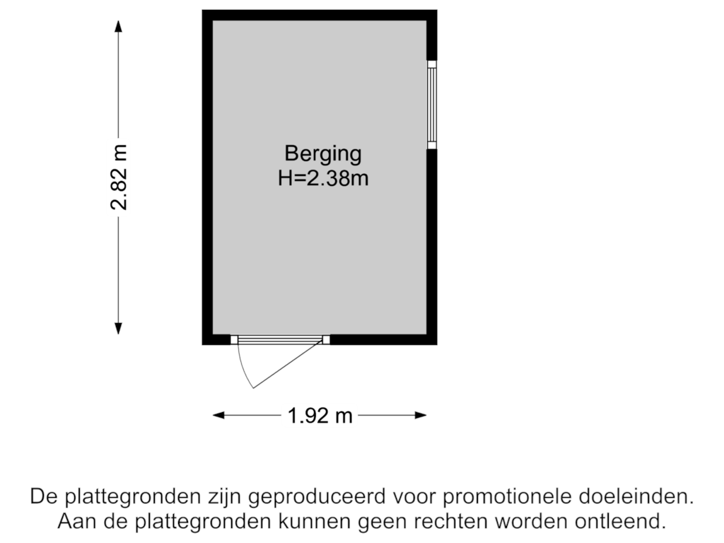 Bekijk plattegrond van Berging van Jan Steenstraat 82