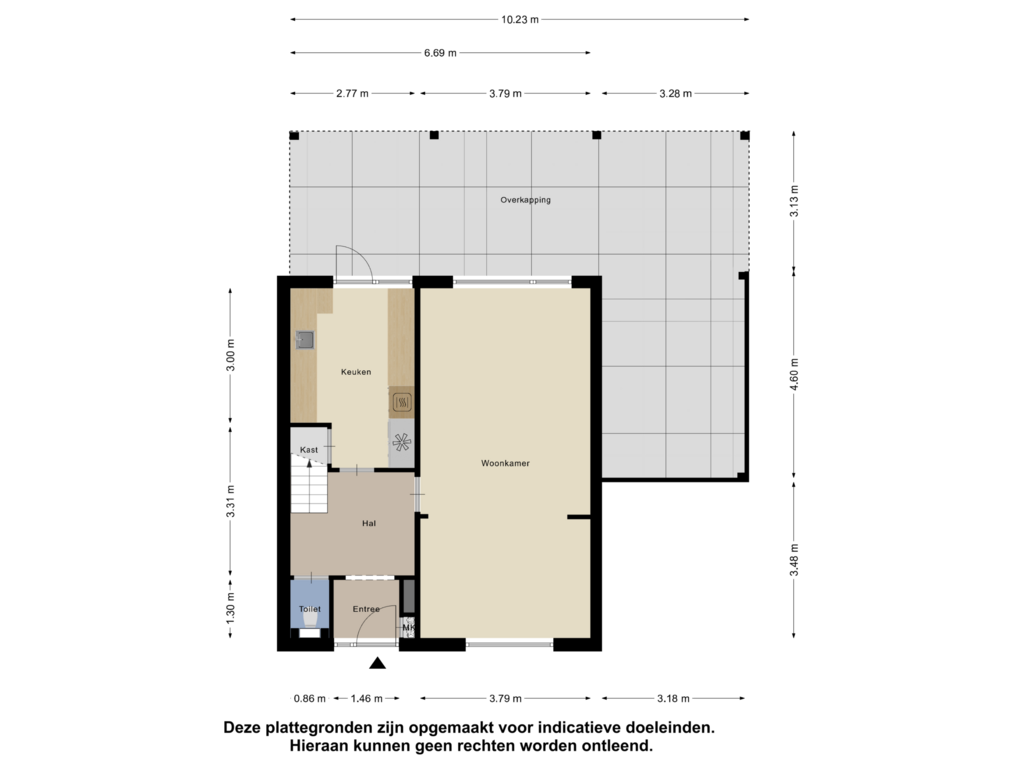 Bekijk plattegrond van Begane Grond van De Bouwing 2