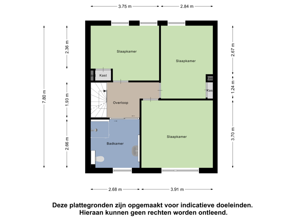 Bekijk plattegrond van Eerste Verdieping van De Bouwing 2