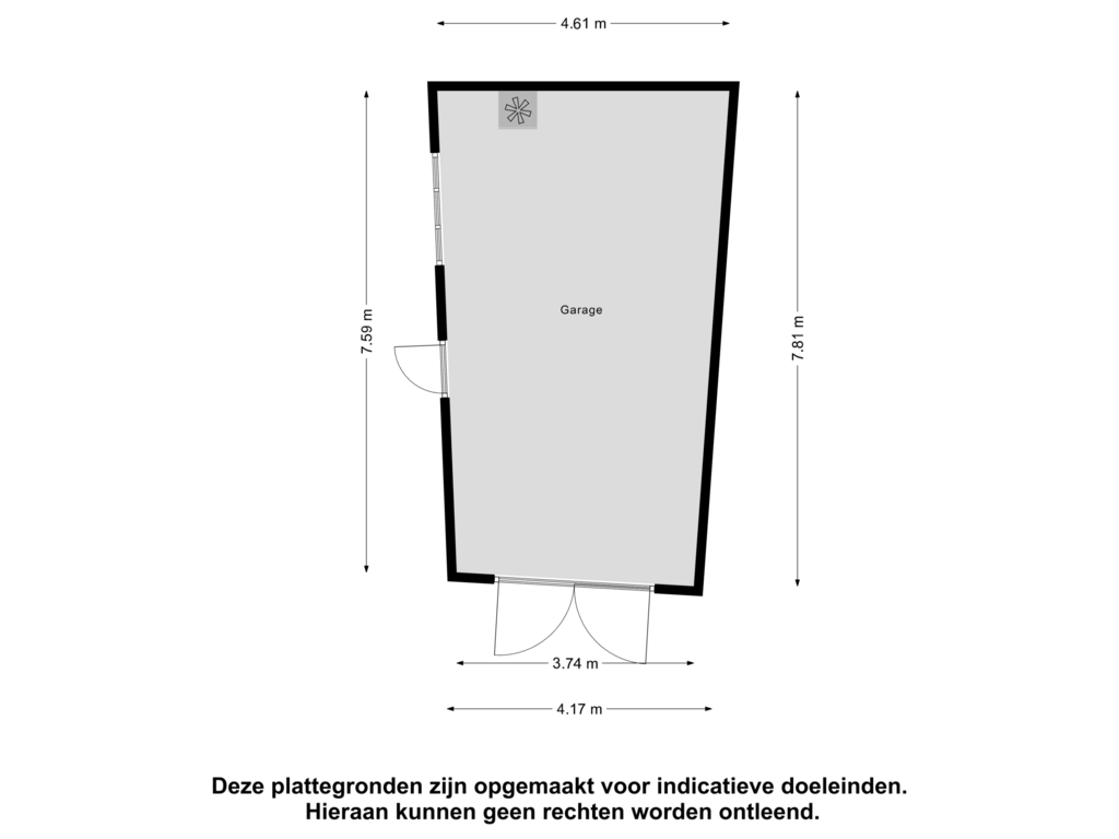 Bekijk plattegrond van Garage van De Bouwing 2