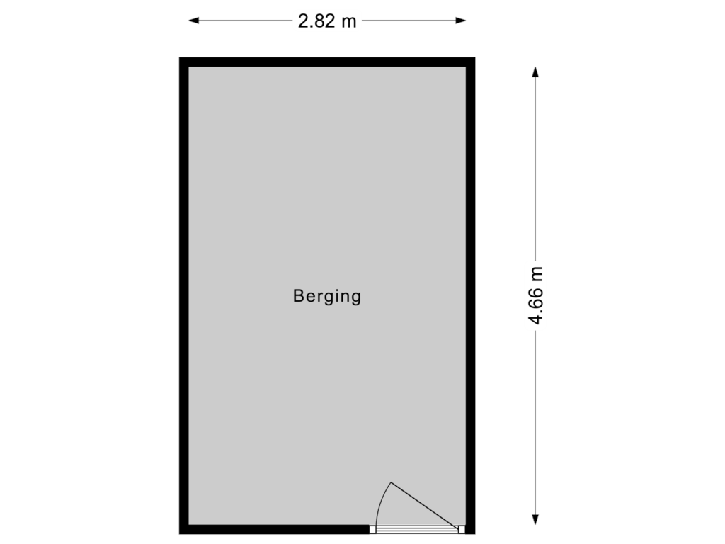 Bekijk plattegrond van Berging van Holysingel 632