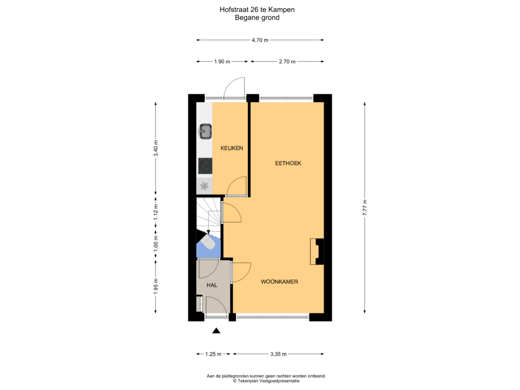 Bekijk plattegrond van Begane grond van Hofstraat 26