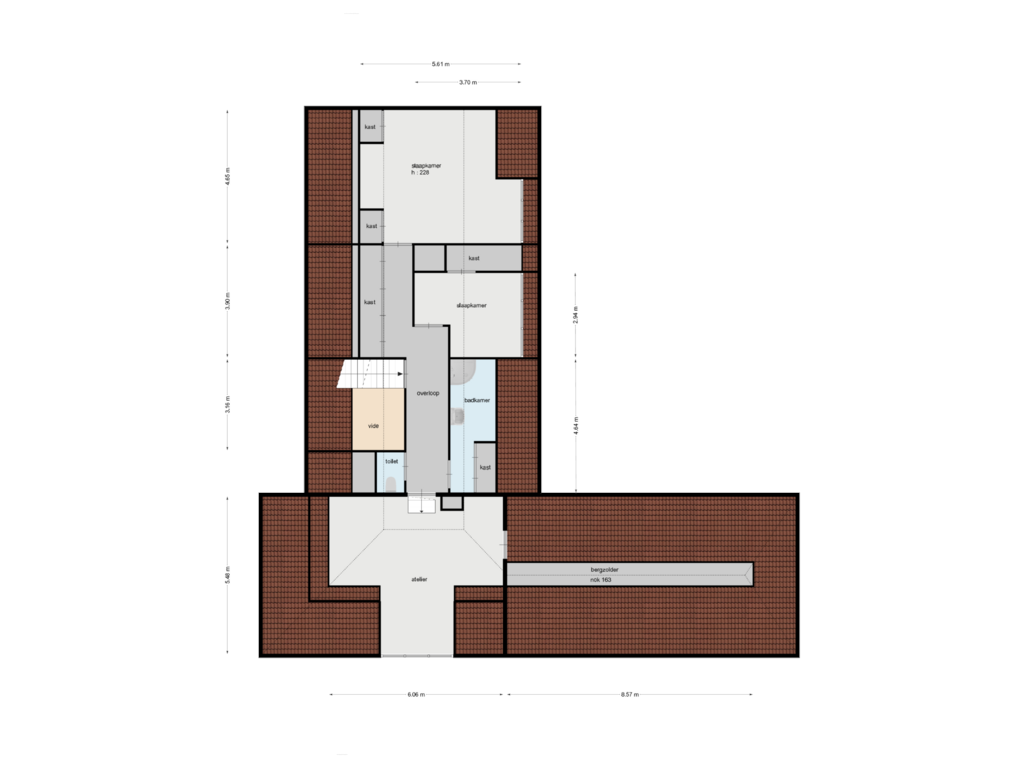 Bekijk plattegrond van verdieping van Zandstraat 31