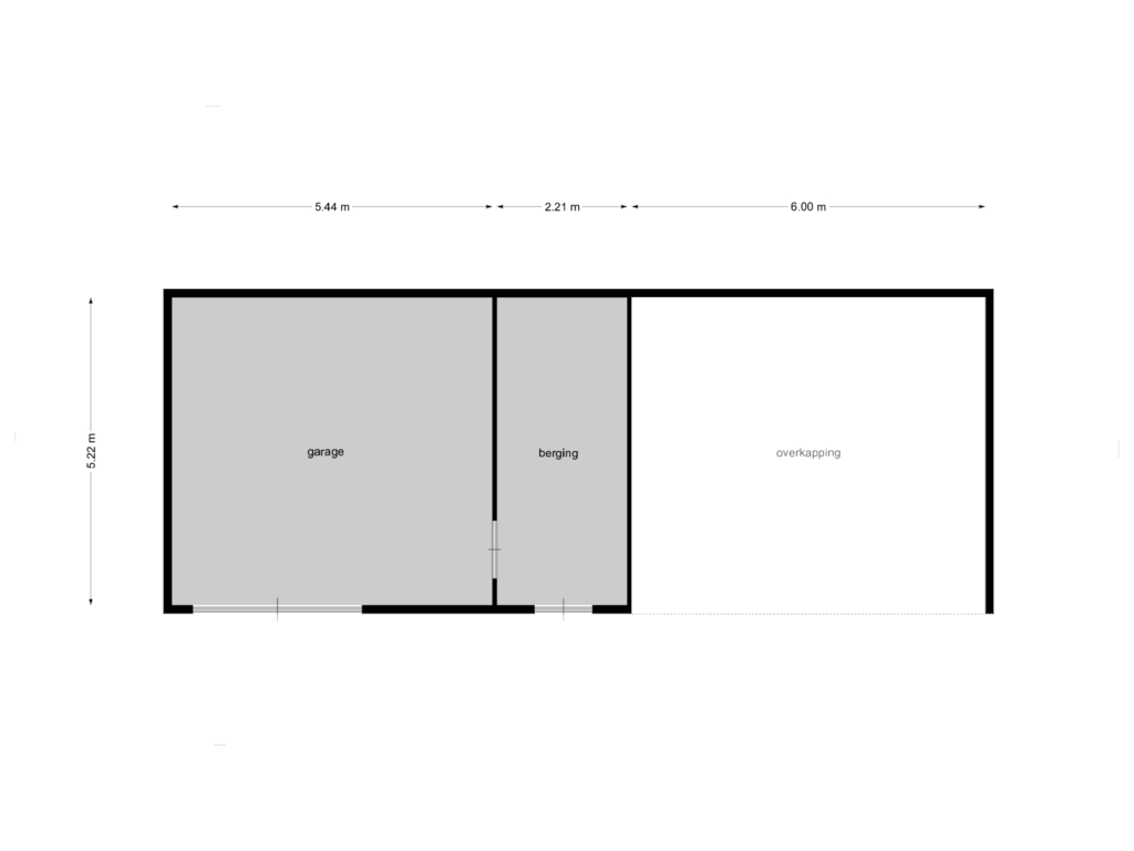 Bekijk plattegrond van garage /berging van Zandstraat 31