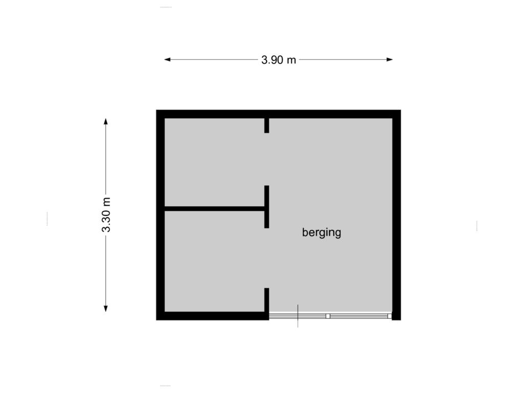 Bekijk plattegrond van berging van Zandstraat 31