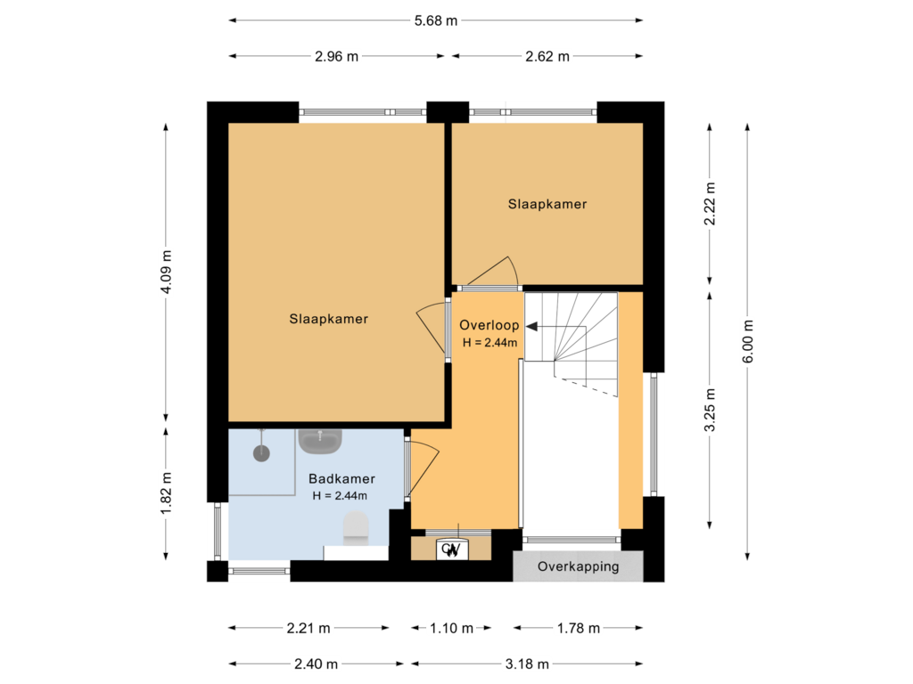 Bekijk plattegrond van Eerste verdieping van Herautstraat 46