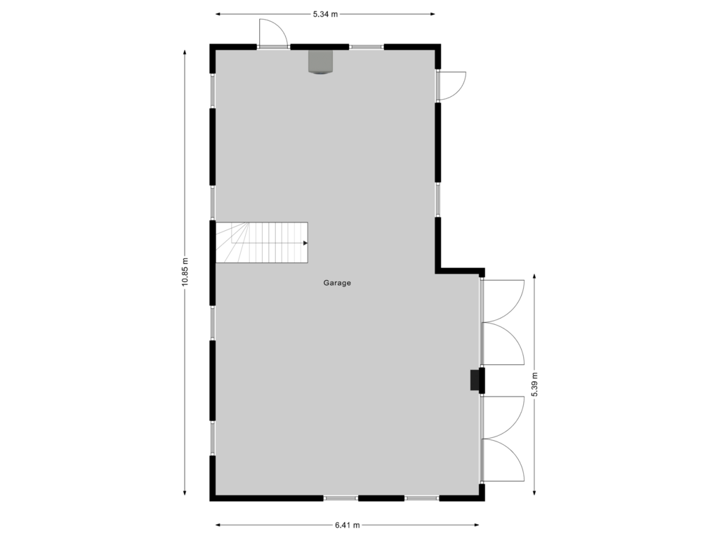 View floorplan of Garage of Rheezerveenseweg 36