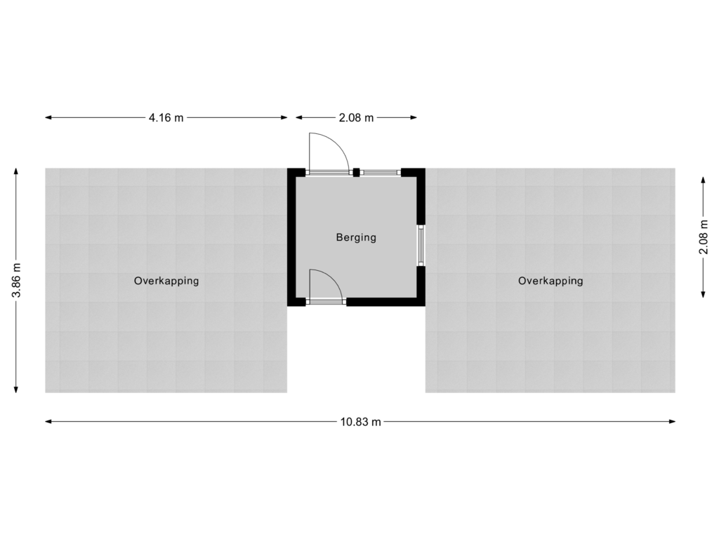 View floorplan of Berging 2 of Rheezerveenseweg 36