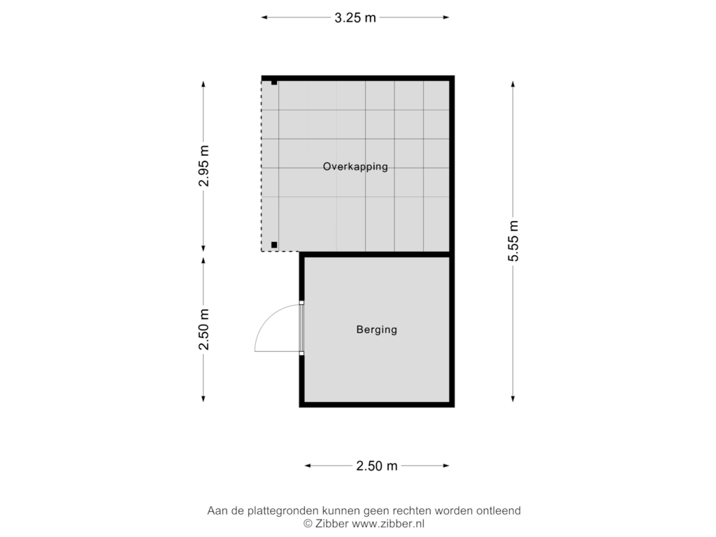 Bekijk plattegrond van Berging van Erfvoort 28