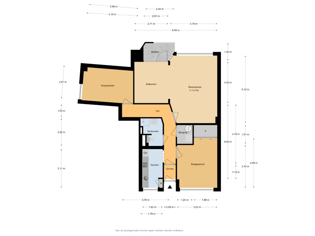 Bekijk plattegrond van Appartement van Stadhoudersplein 88