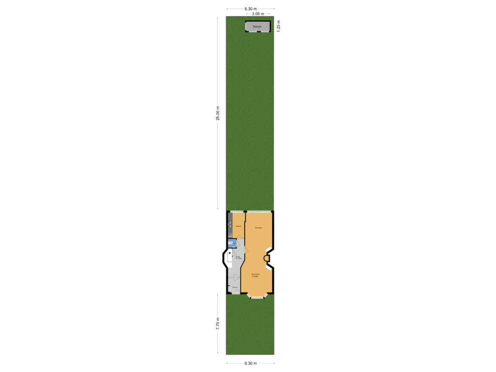 Bekijk plattegrond van Perceel van Storm van 's-Gravesandeweg 15