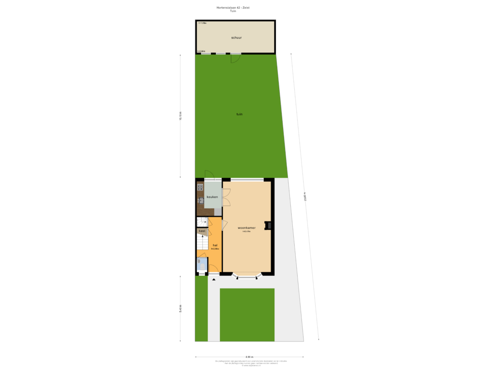 Bekijk plattegrond van Tuin van Hortensialaan 42