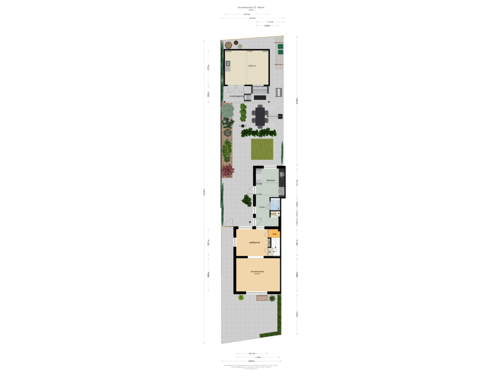 Bekijk plattegrond van TUIN van Sumatrastraat 23