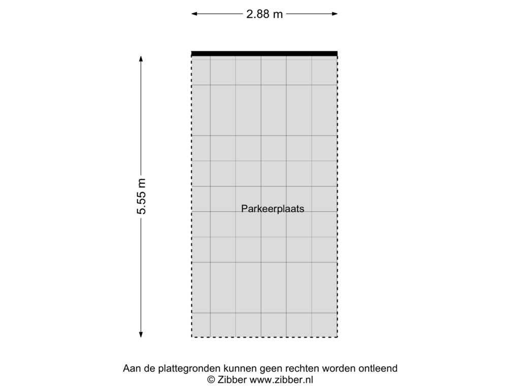 View floorplan of Parkeerplaats of Frederiklaan 104-B