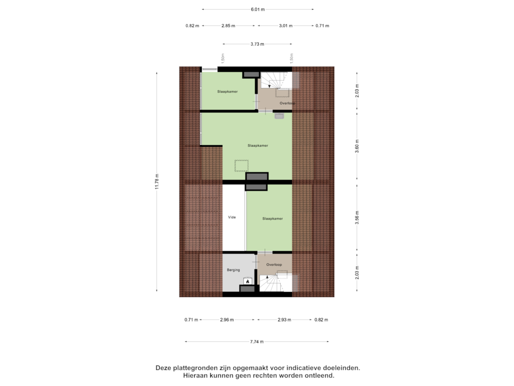 Bekijk plattegrond van Tweede Verdieping van Julianalaan 101