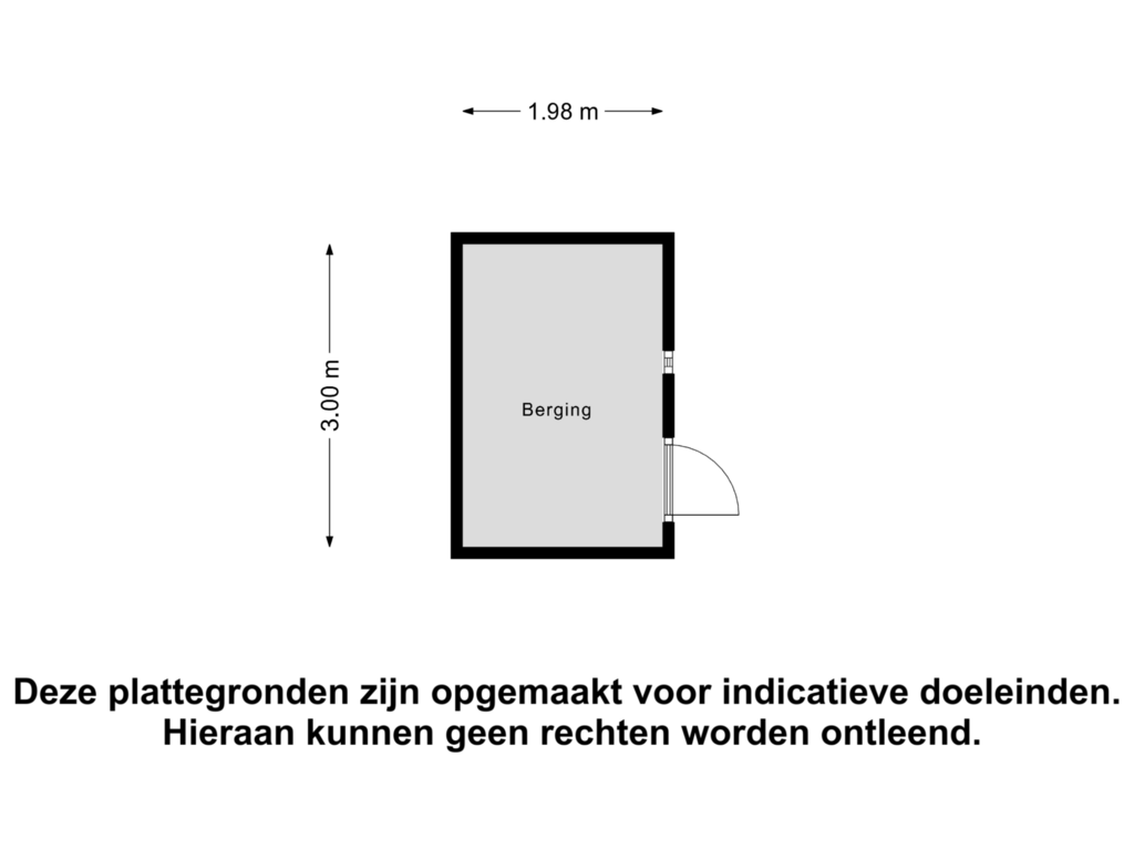 Bekijk plattegrond van Berging van Julianalaan 101