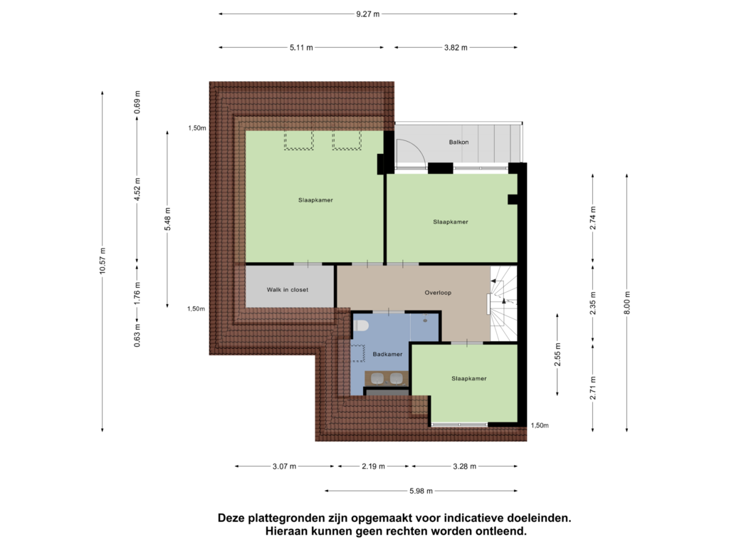 Bekijk plattegrond van Eerste Verdieping van De Korte Voorn 8