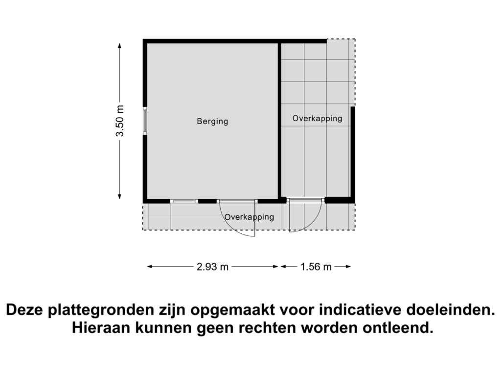 Bekijk plattegrond van Berging van De Korte Voorn 8