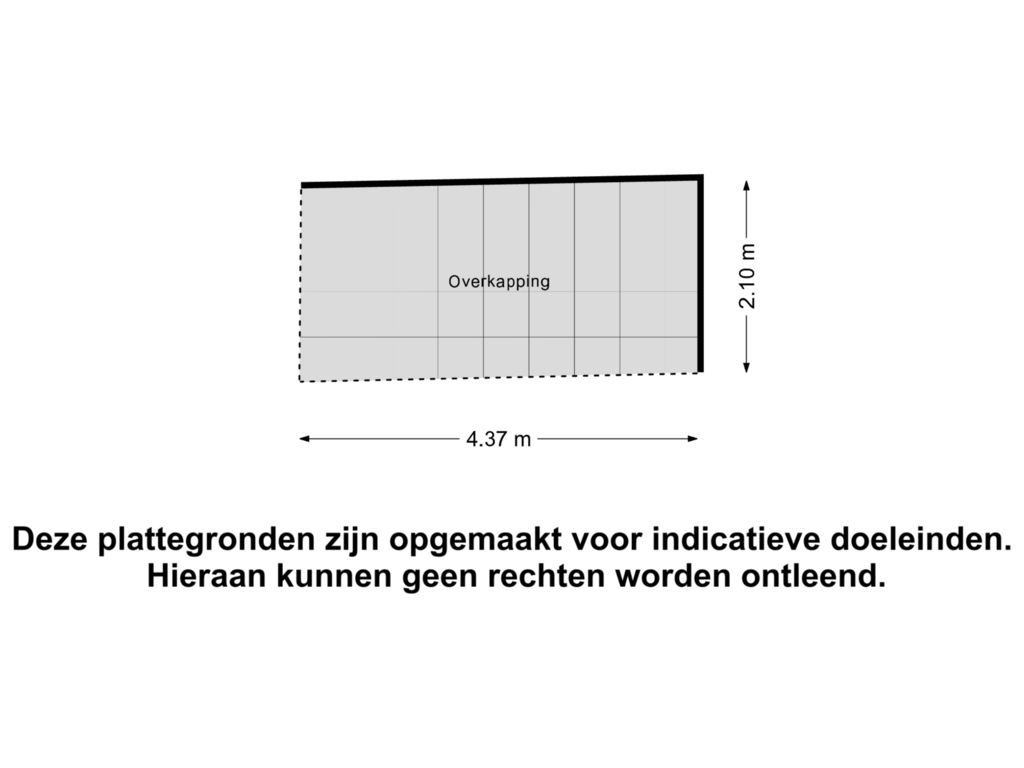 Bekijk plattegrond van Overkapping van De Korte Voorn 8