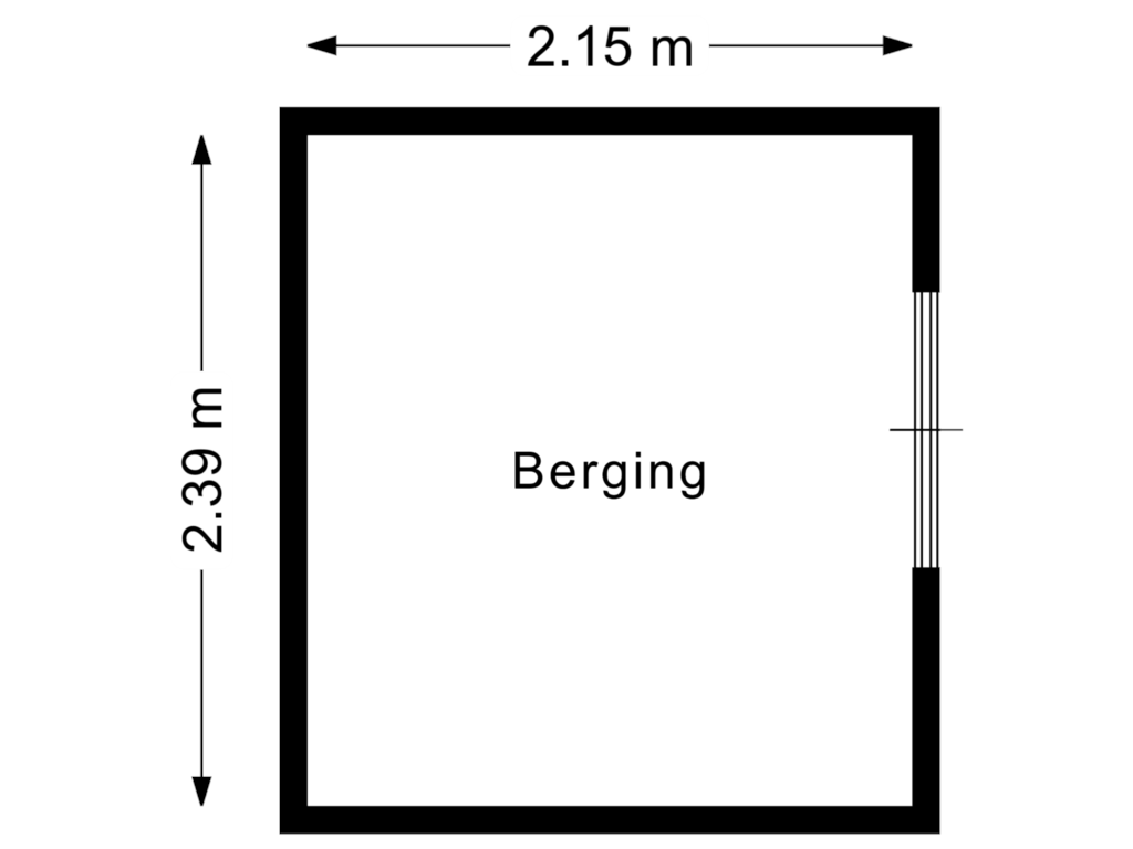 Bekijk plattegrond van Berging van Carmelietenstraat 59