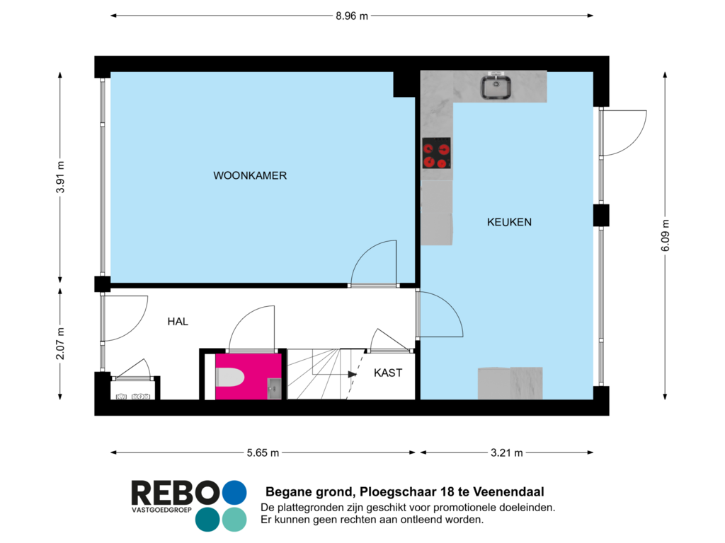 Bekijk plattegrond van Begane grond van Ploegschaar 18